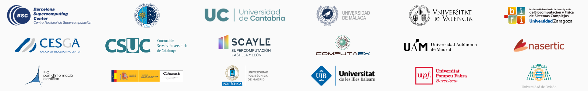 logos de las instituciones que forman la RES